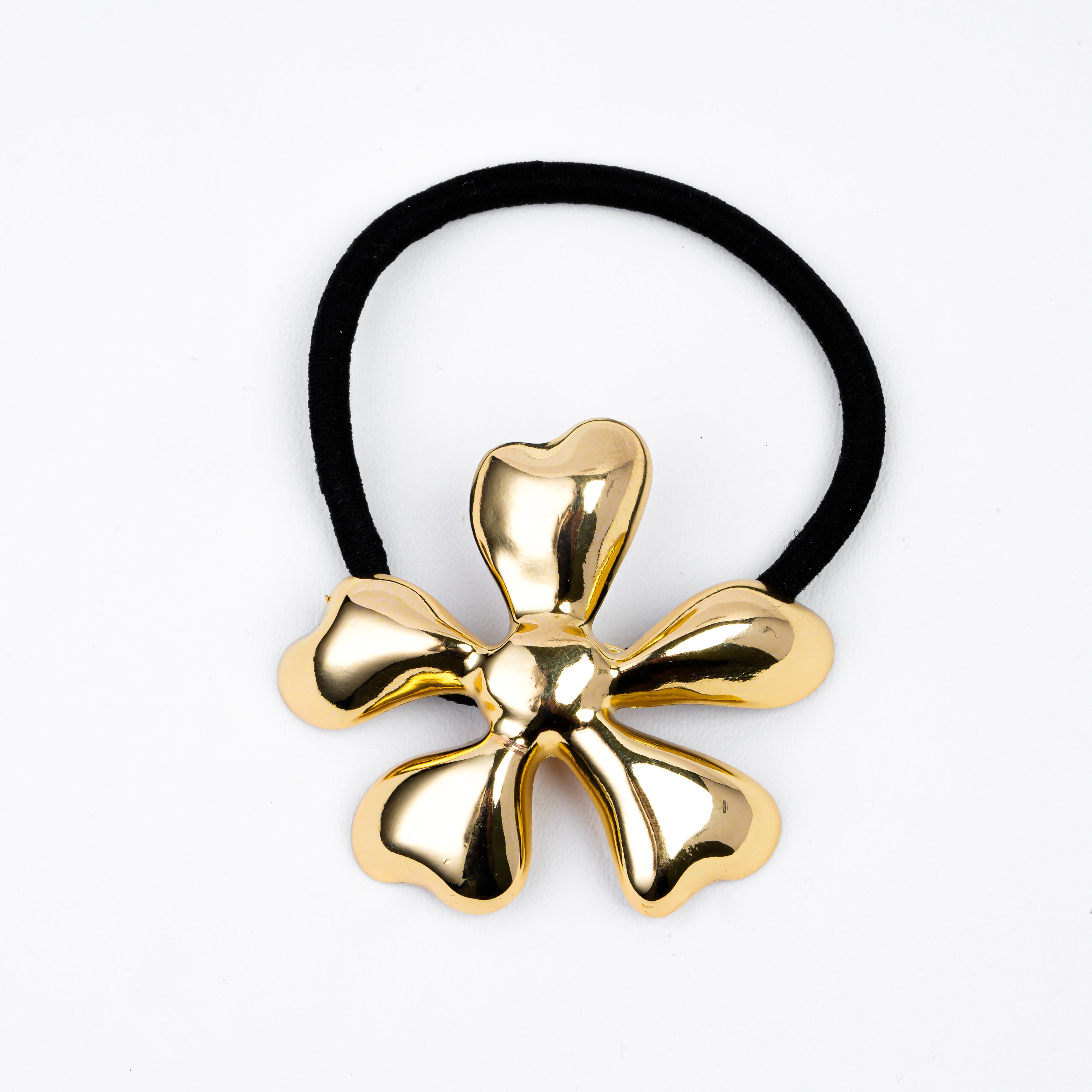 Gleaming Petal Ponytail Tie